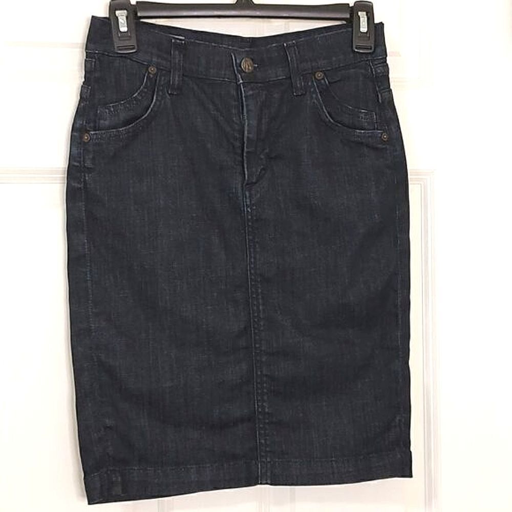 Citizens of Humanity Hutton #379 Stretch High Waist Pencil Denim Skirt Size 25